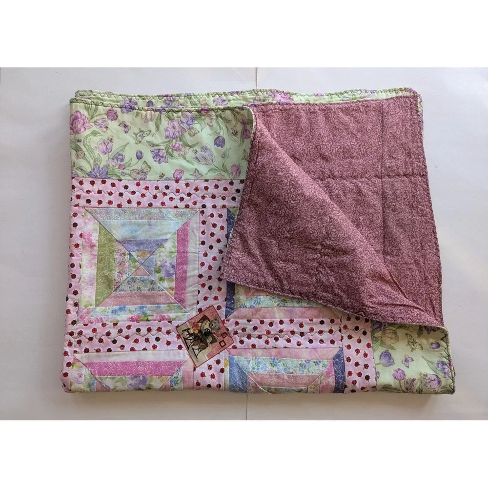 Quilt Patchwork Blanket Handmade 41